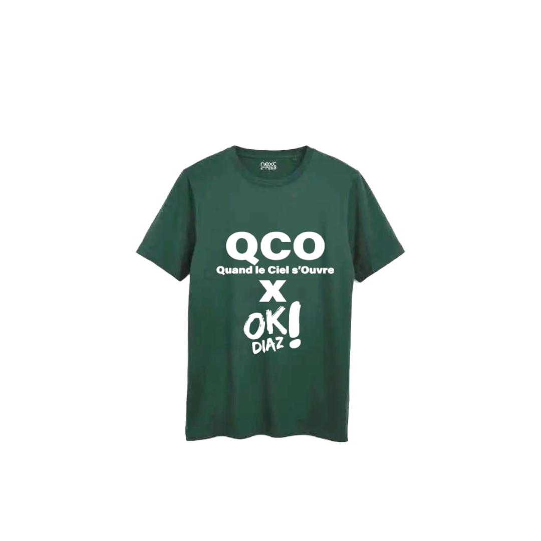 T-shirt vert bouteille