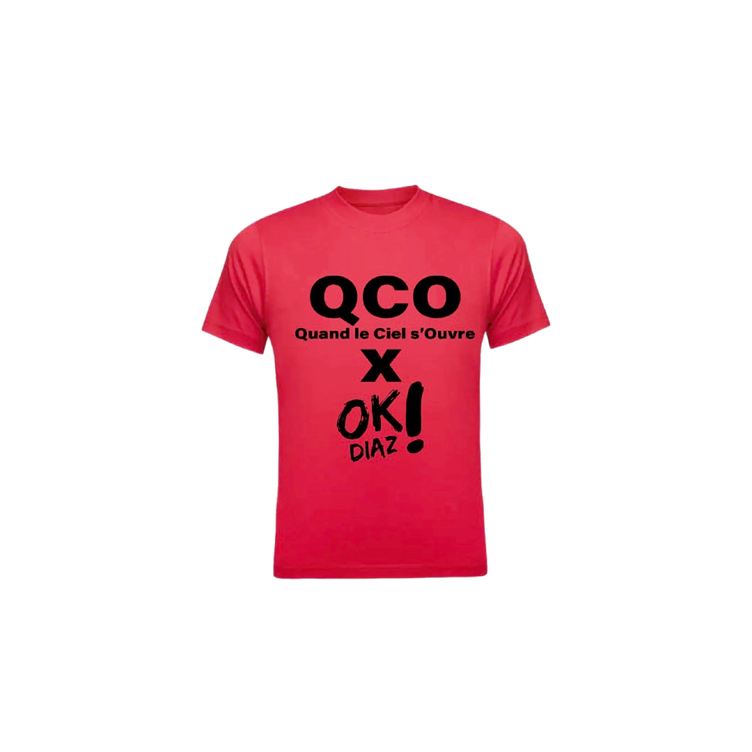 T-shirt ok Diaz rouge